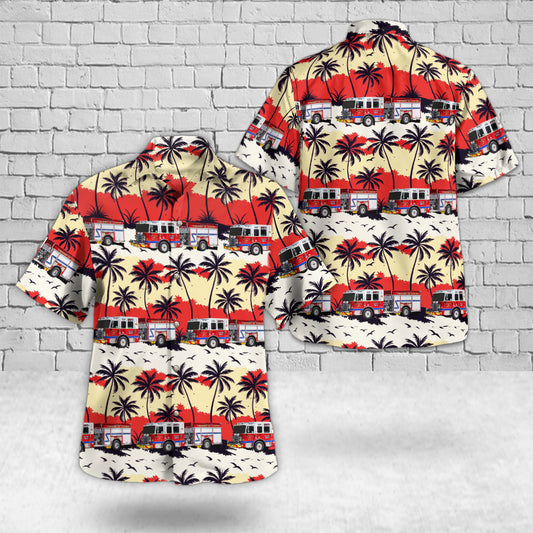 Annandale, New Jersey, Clinton Fire Department Hawaiian Shirt