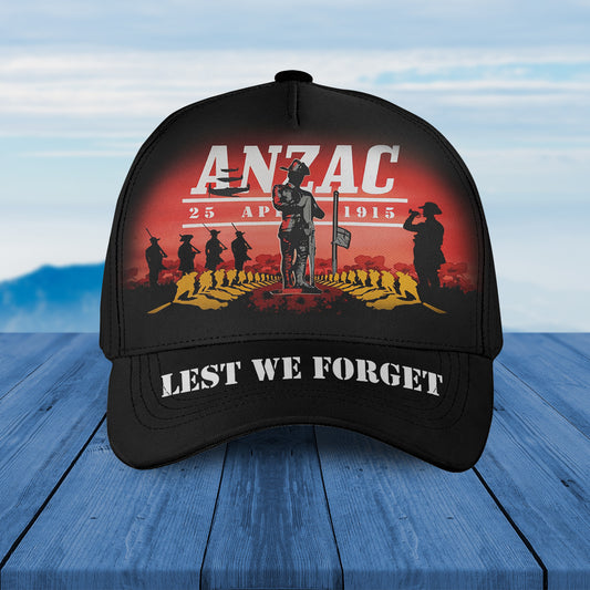 Anzac Day 25 April Lest We Forget Baseball Cap