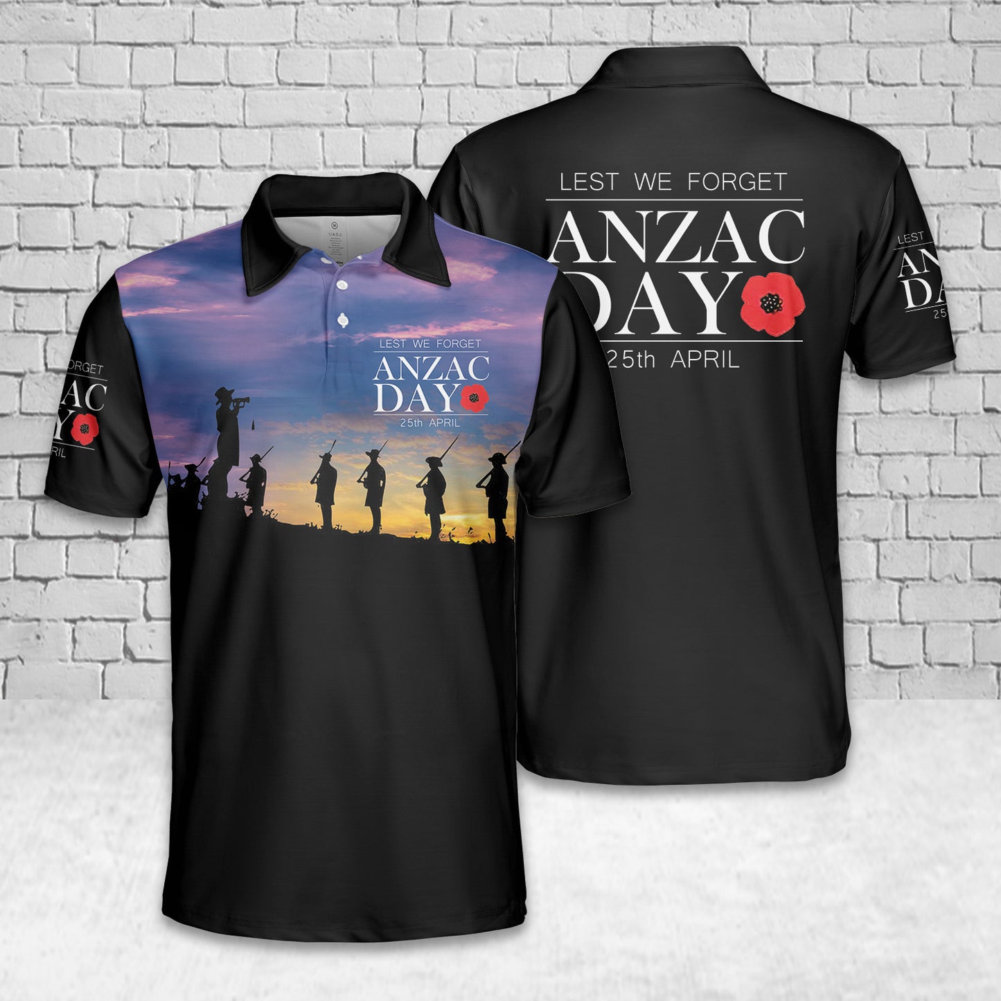 Anzac Day 25th April Polo Shirt