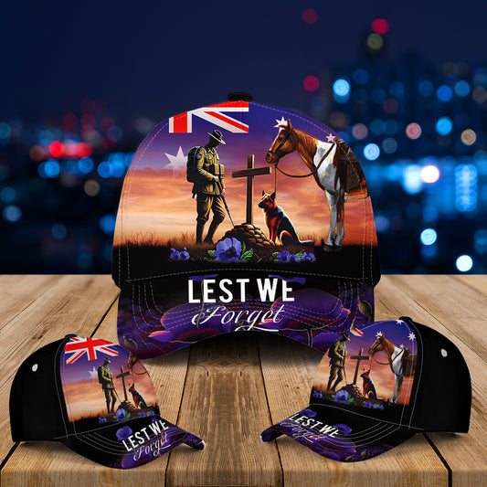 Anzac Day Lest We Forget 25th April Baseball Cap
