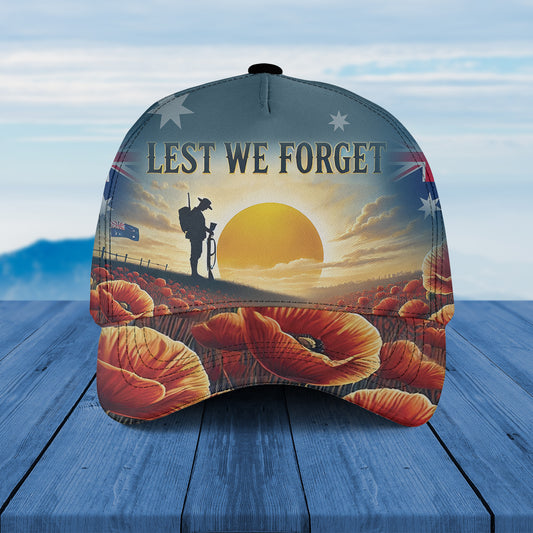 Anzac Day Lest We Forget Baseball Cap