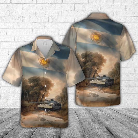 Argentine Army TAM 2C main battle medium tank Hawaiian Shirt