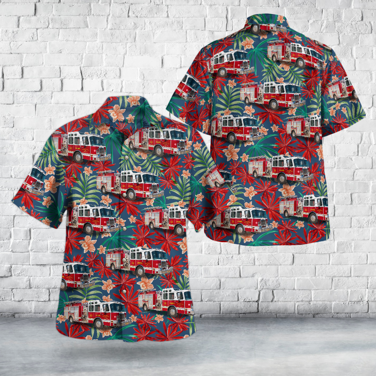 Argonne, WI, Argonne Fire Department Hawaiian Shirt