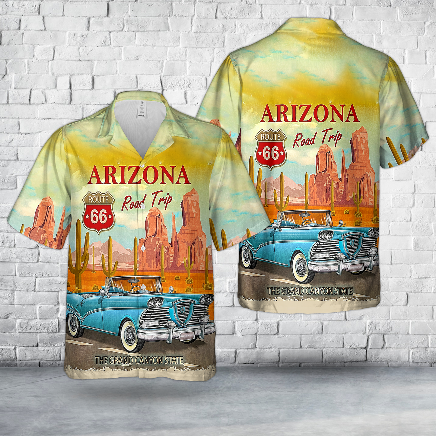 Arizona Route 66 Road Trip Hawaiian Shirt