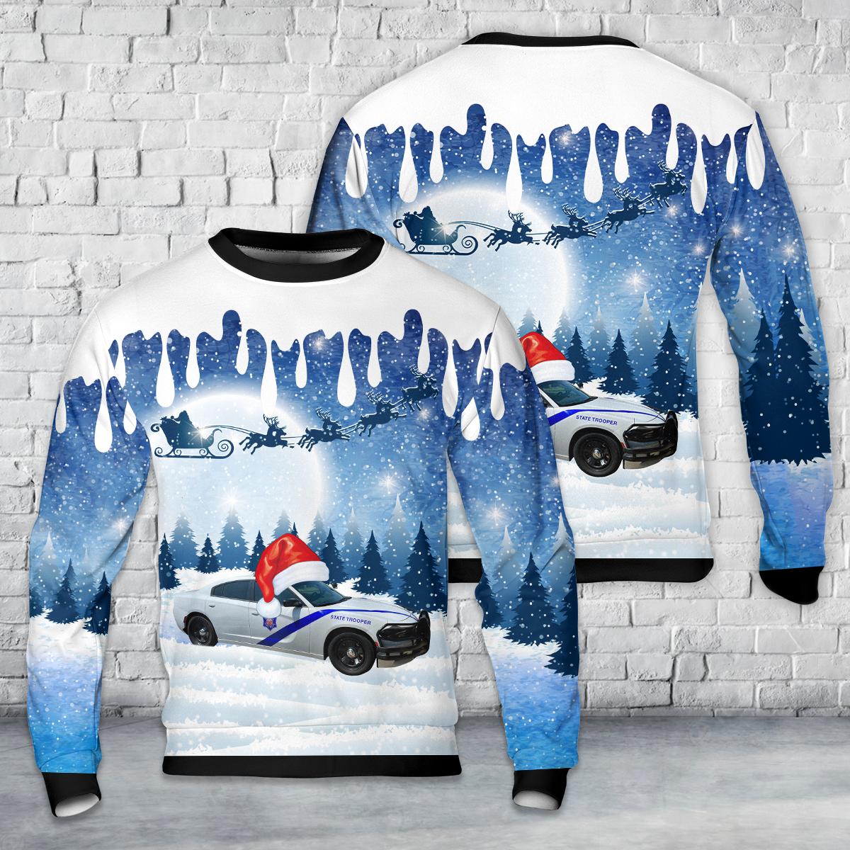 Arkansas State Police AOP Christmas Ugly Sweater