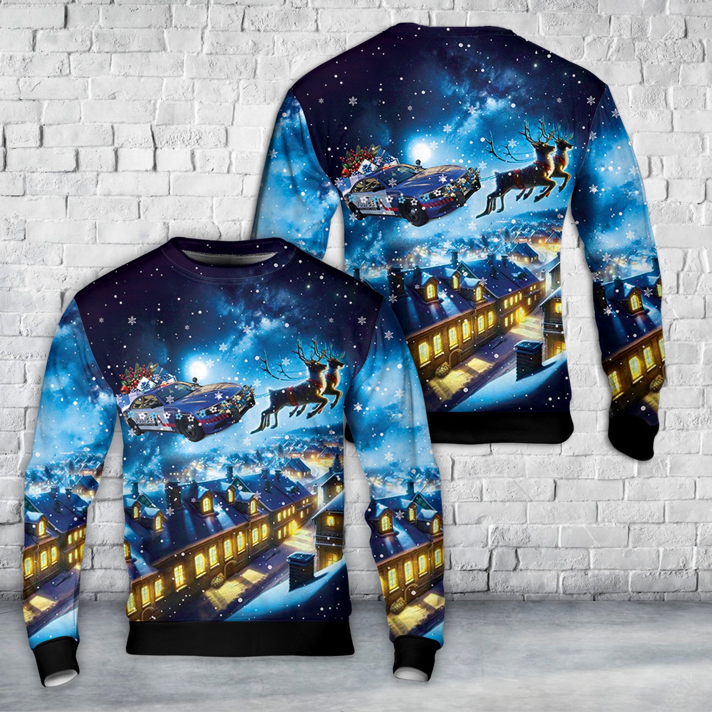 Arlington Police Department Christmas AOP Sweater