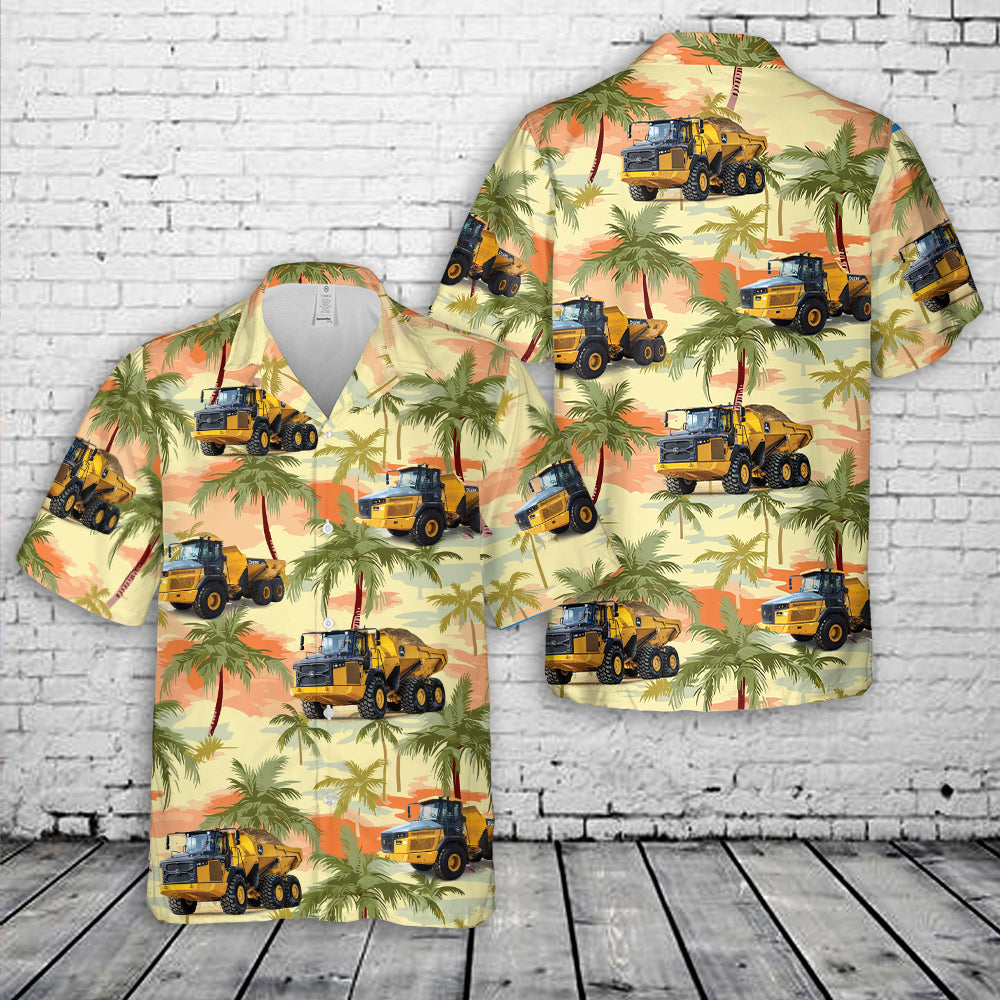 Articulated Dump Truck Hawaiian Shirt