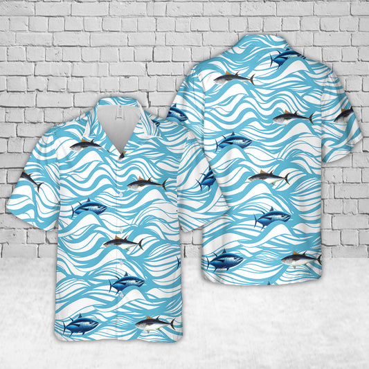 Atlantic Bluefin Tuna Hawaiian Shirt