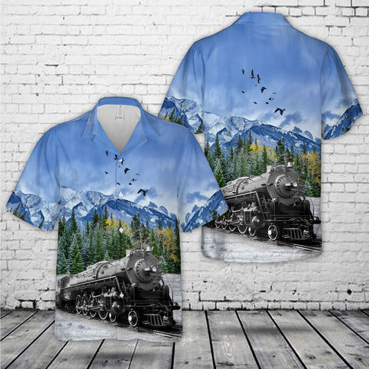 Atlantic Coast Line Railroad new R-1 class 4-8-4 Northern Baldwin Locomotive # 1808 Hawaiian Shirt
