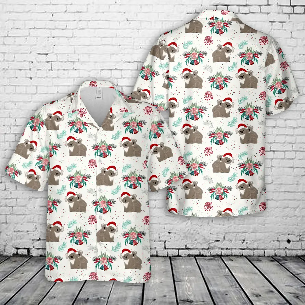 Aussie Christmas Koalas Hawaiian Shirt