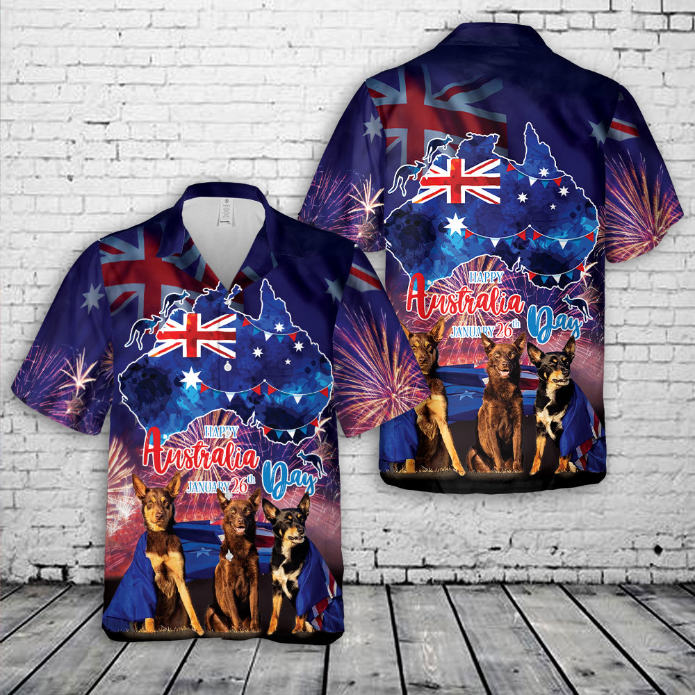 Aussie Dogs Australia Day Hawaiian Shirt