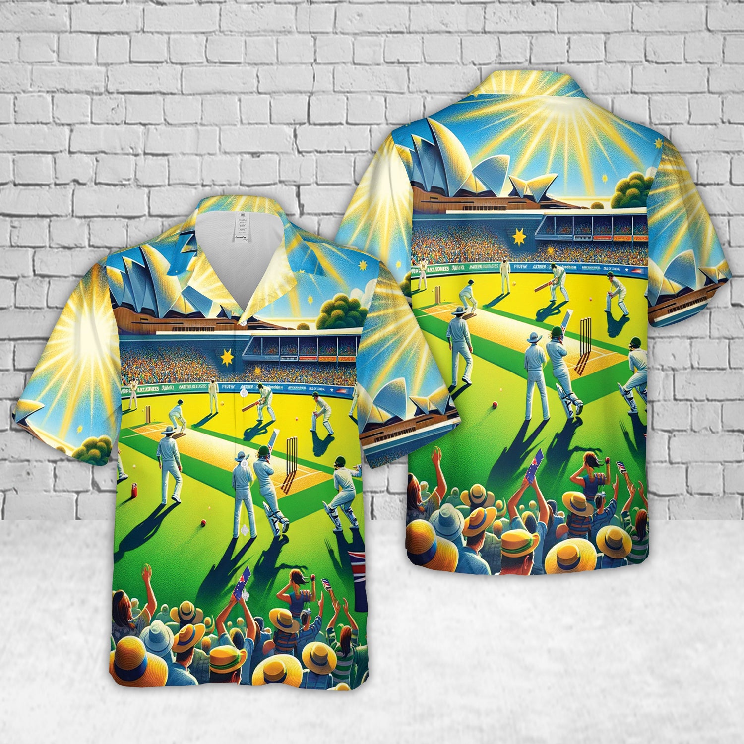 Australia Day Cricket Hawaiian Shirt