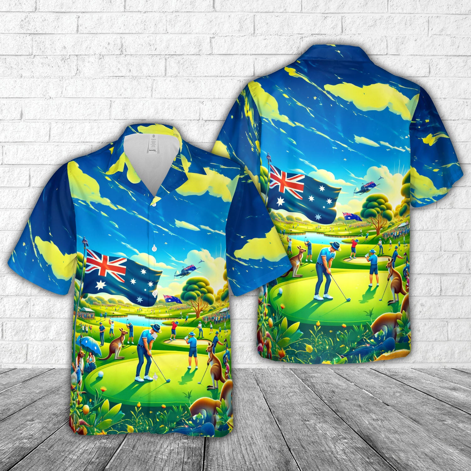 Australia Day Golf Hawaiian Shirt