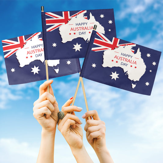 Australia Day Hand Flag