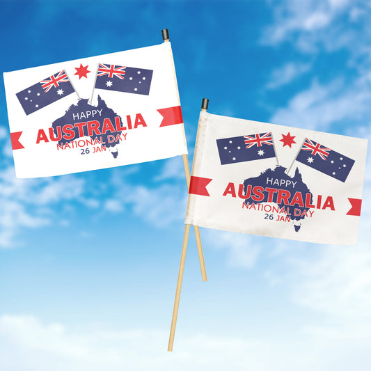 Australia Day Hand Flag
