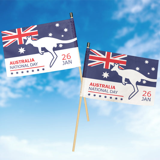 Australia Day Hand Flag