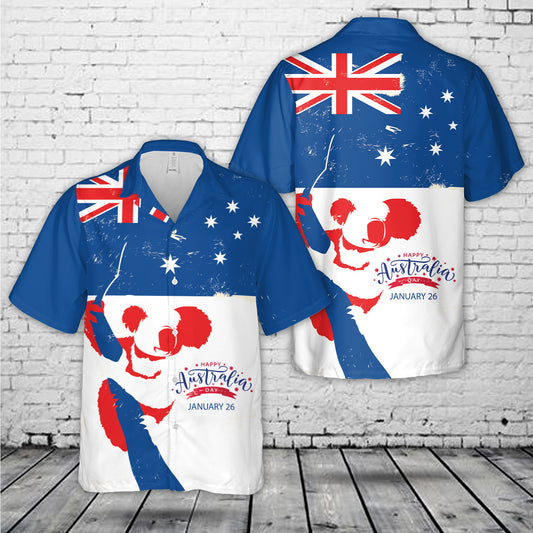 Australia Day Koala Hawaiian Shirt