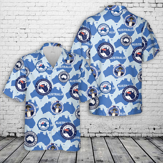 Australia Day Stamp Hawaiian Shirt