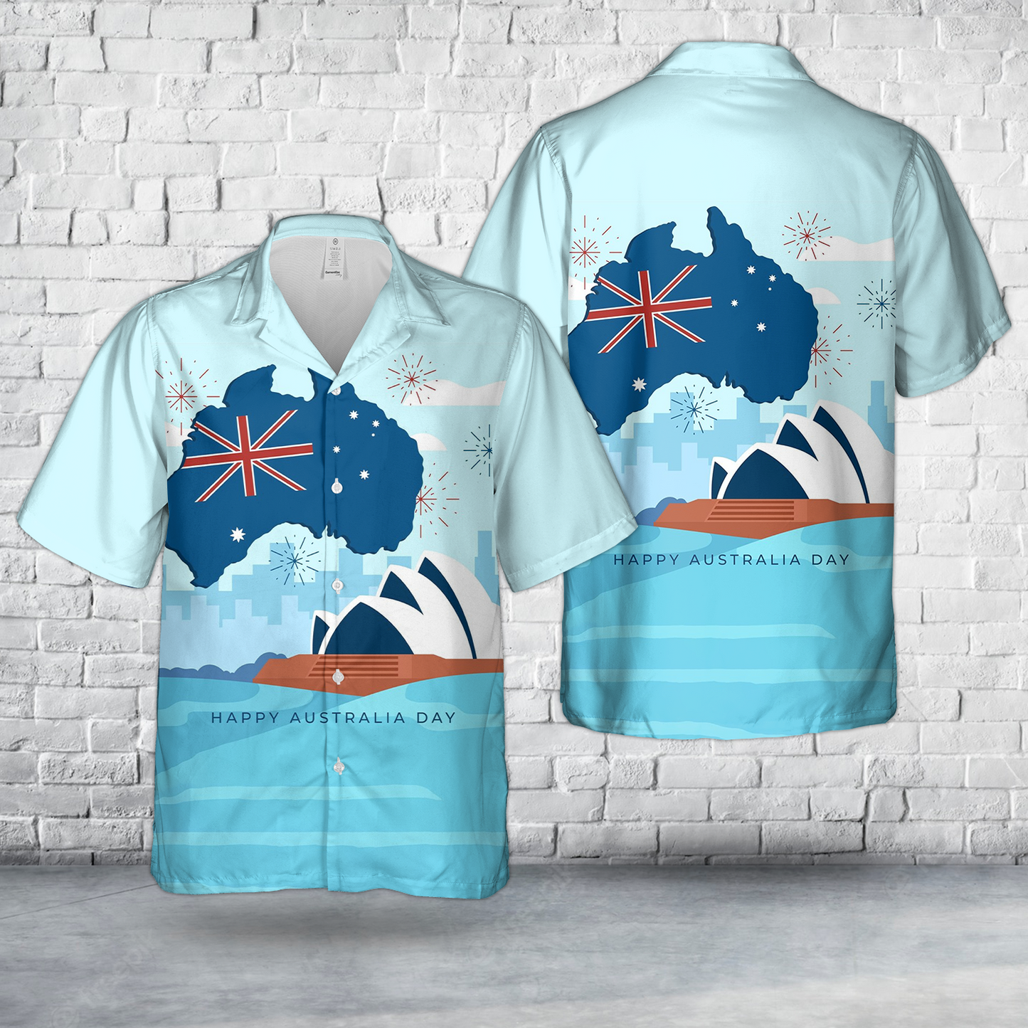 Australia Day With Flag Hawaiian Shirt