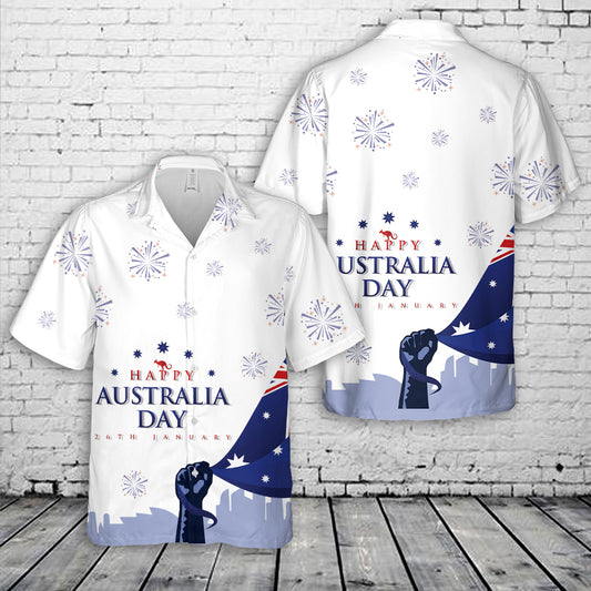 Australia Day With Flag Hawaiian Shirt