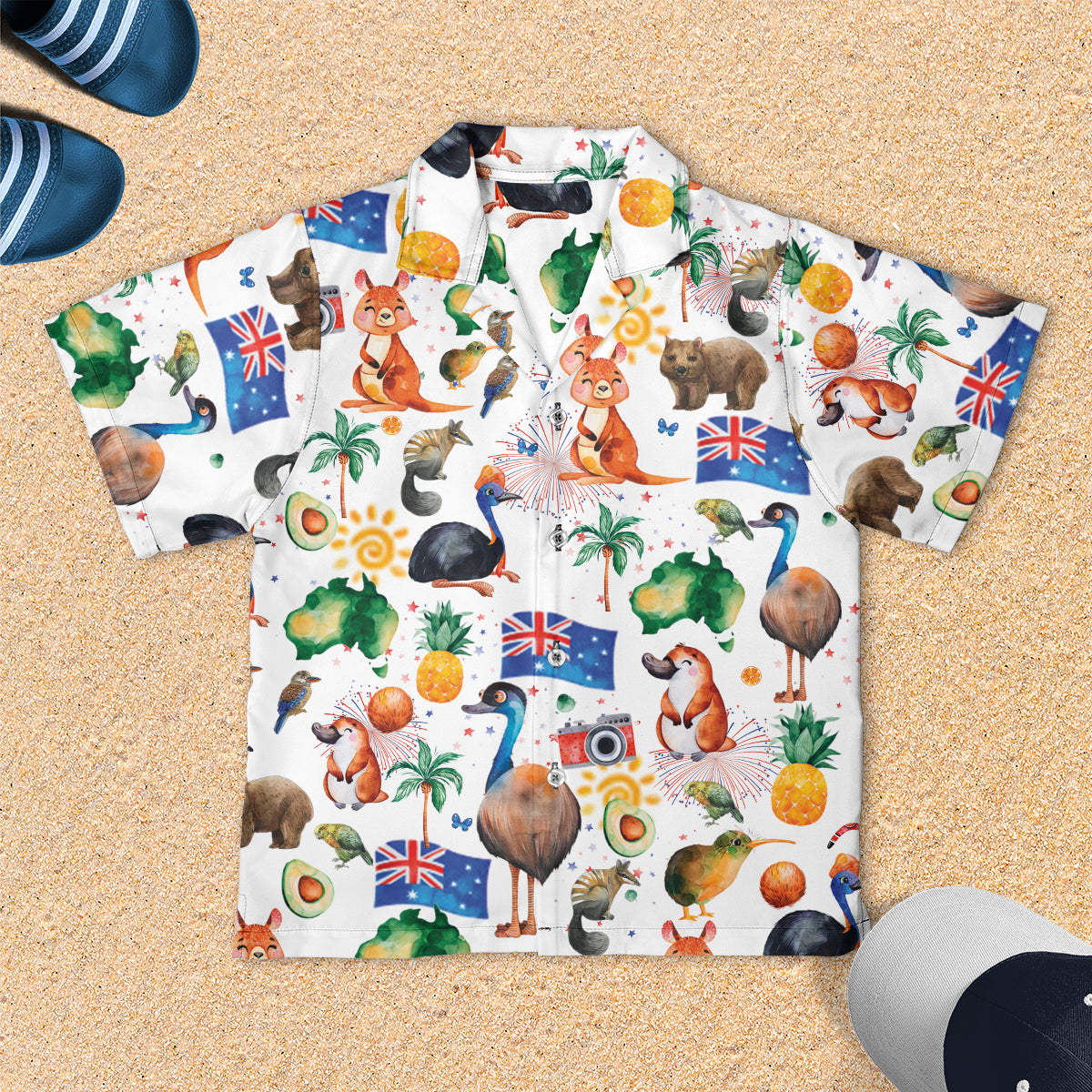 Australia Day Youth Hawaiian Shirt