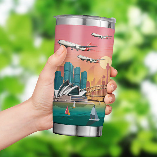 Australia Qantas Boeing 787-9 Dreamliner Tumbler 20oz