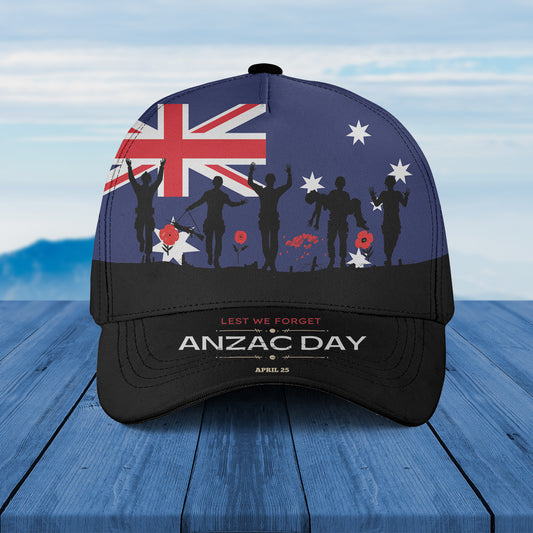 Australian Anzac Day Lest We Forget Baseball Cap
