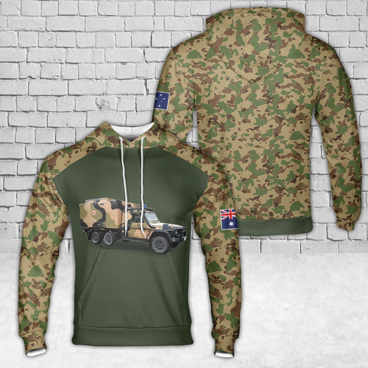 Australian Army G Wagon ambulance 3D Hoodie
