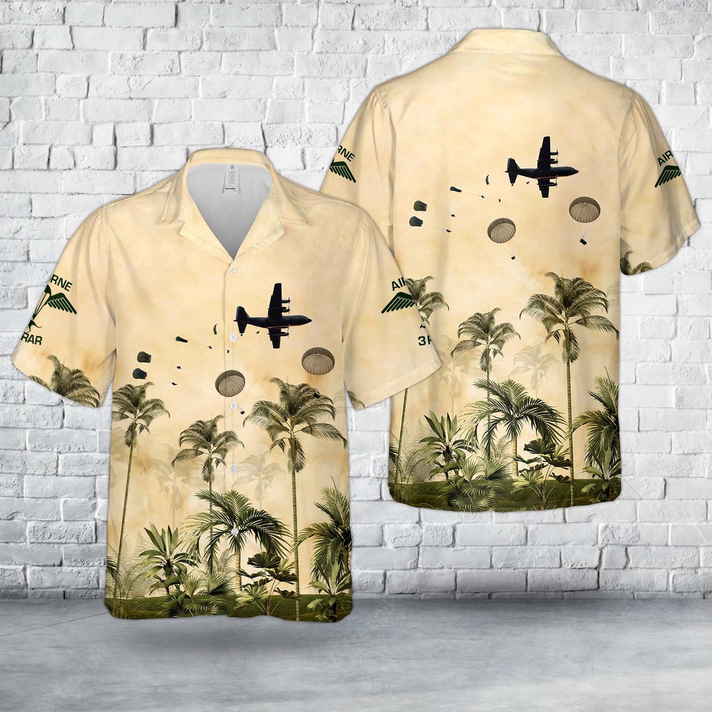 Australian Army Soldiers, 3rd Royal Australian Regiment parachute jump from a C-130 Hercules cargo aircraft Hawaiian Shirt