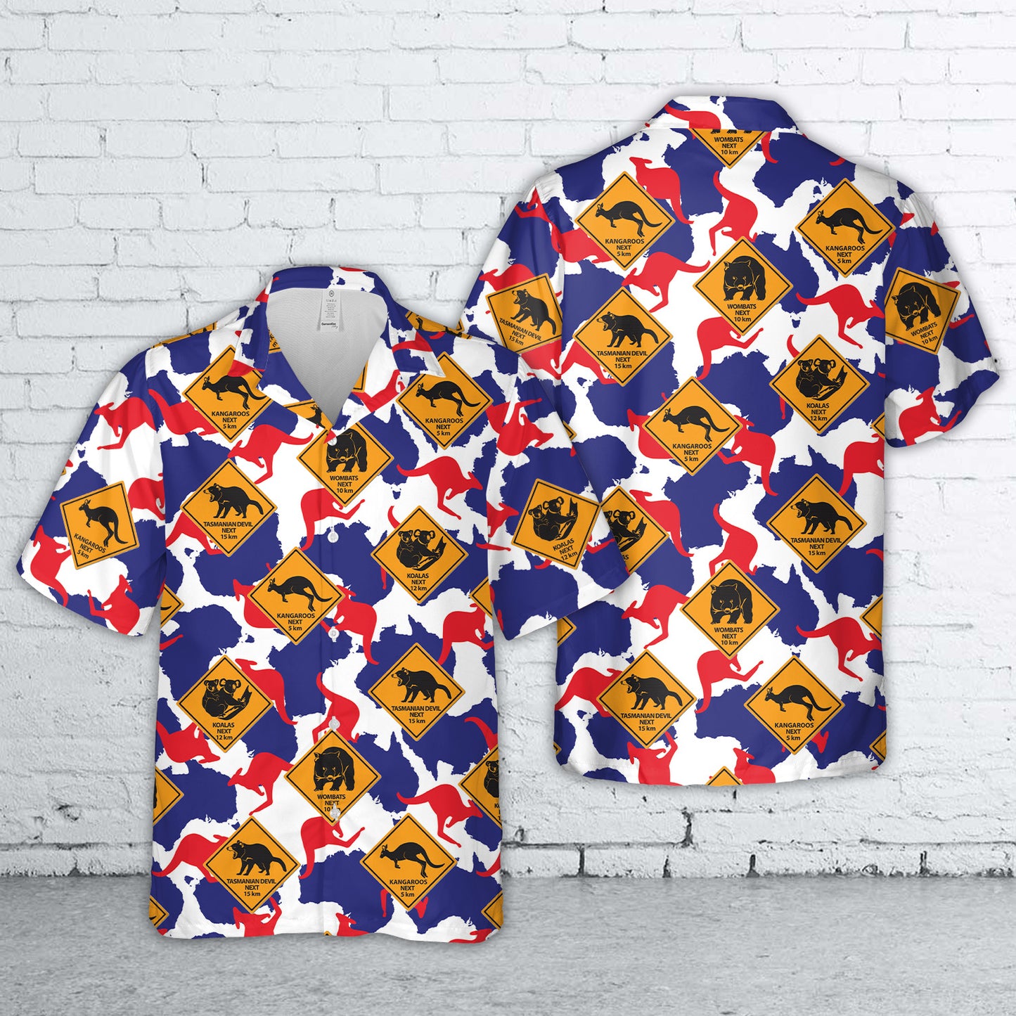 Australian Road Signs Hawaiian Shirt