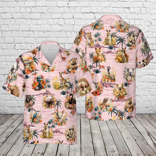 Australian Animal Wildlife Hawaiian Shirt