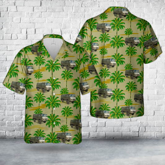 Austria Armed Forces Steyr-Puch Pinzgauer Hawaiian Shirt