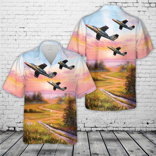 Austrian Air Force Saab 105OE Hawaiian Shirt