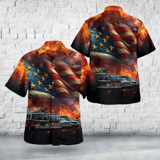 Ava, Missouri, City of Ava Fire Department Hawaiian Shirt