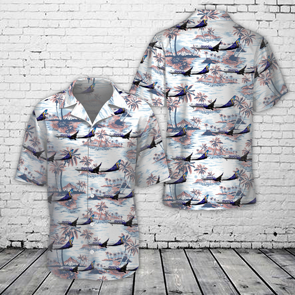 Avelo Airlines Boeing 737-8EH(WL) Hawaiian Shirt For Women
