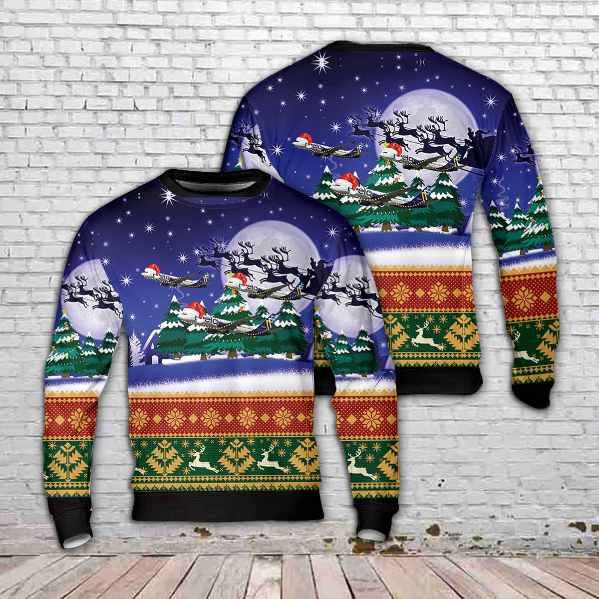 Avelo Airlines Boeing 737-8F2 Christmas Sweater 3D