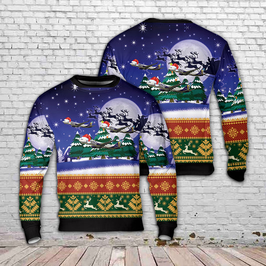 Avelo Airlines Boeing 737-8F2 Christmas Sweater 3D
