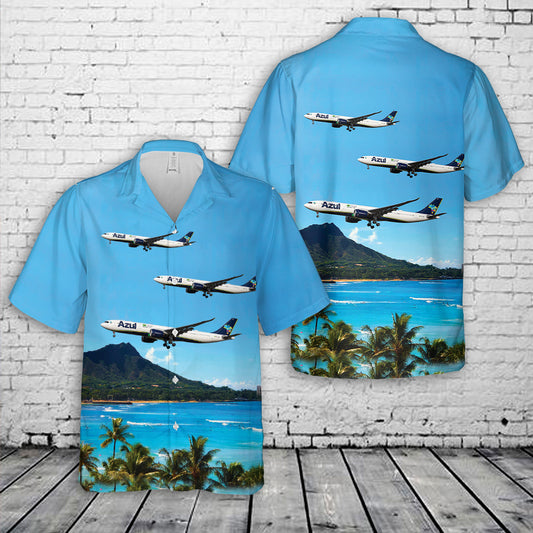 Azul Brazilian Airlines Azul Airbus A350 Hawaiian Shirt