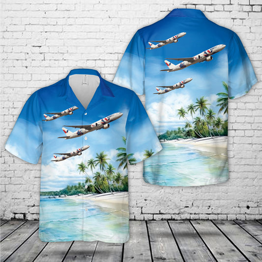Azur Air (Bears livery) 777-300(ER) Hawaiian Shirt