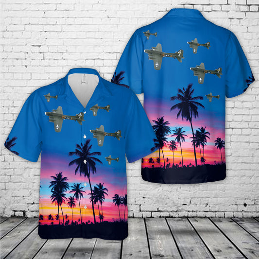 B-17 Flying Fortress 'Sky Wolf' 8th AF, USAAF 1944 Hawaiian Shirt
