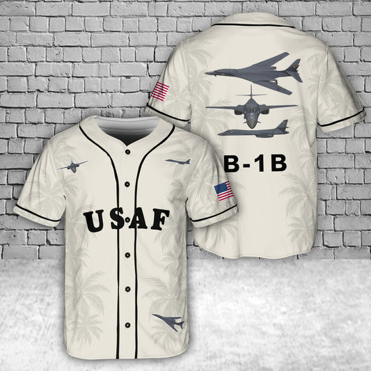 B-1B Lancer Supersonic Bomber Jet Baseball Jersey