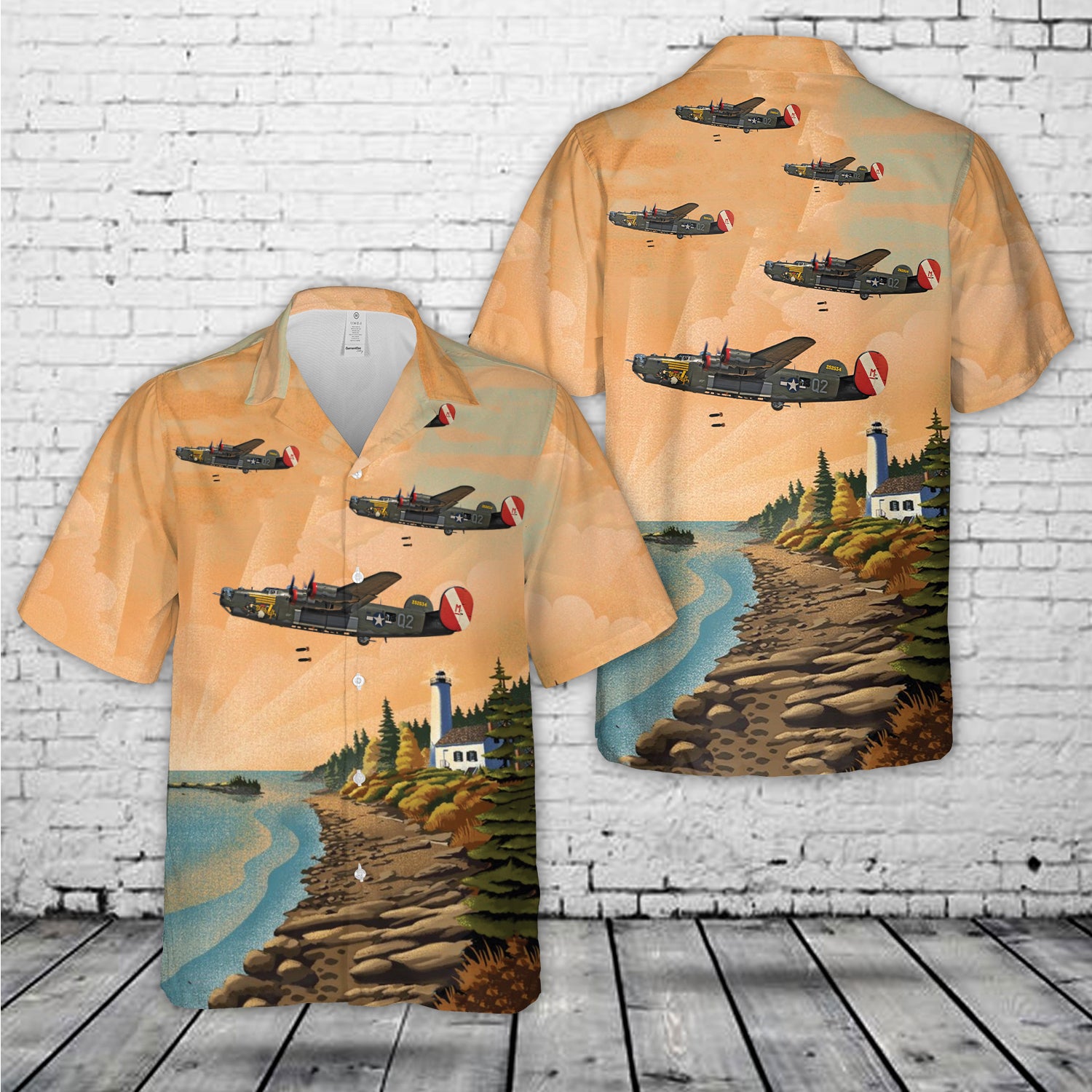 B-24 Liberator "Witchcraft" WWII Hawaiian Shirt