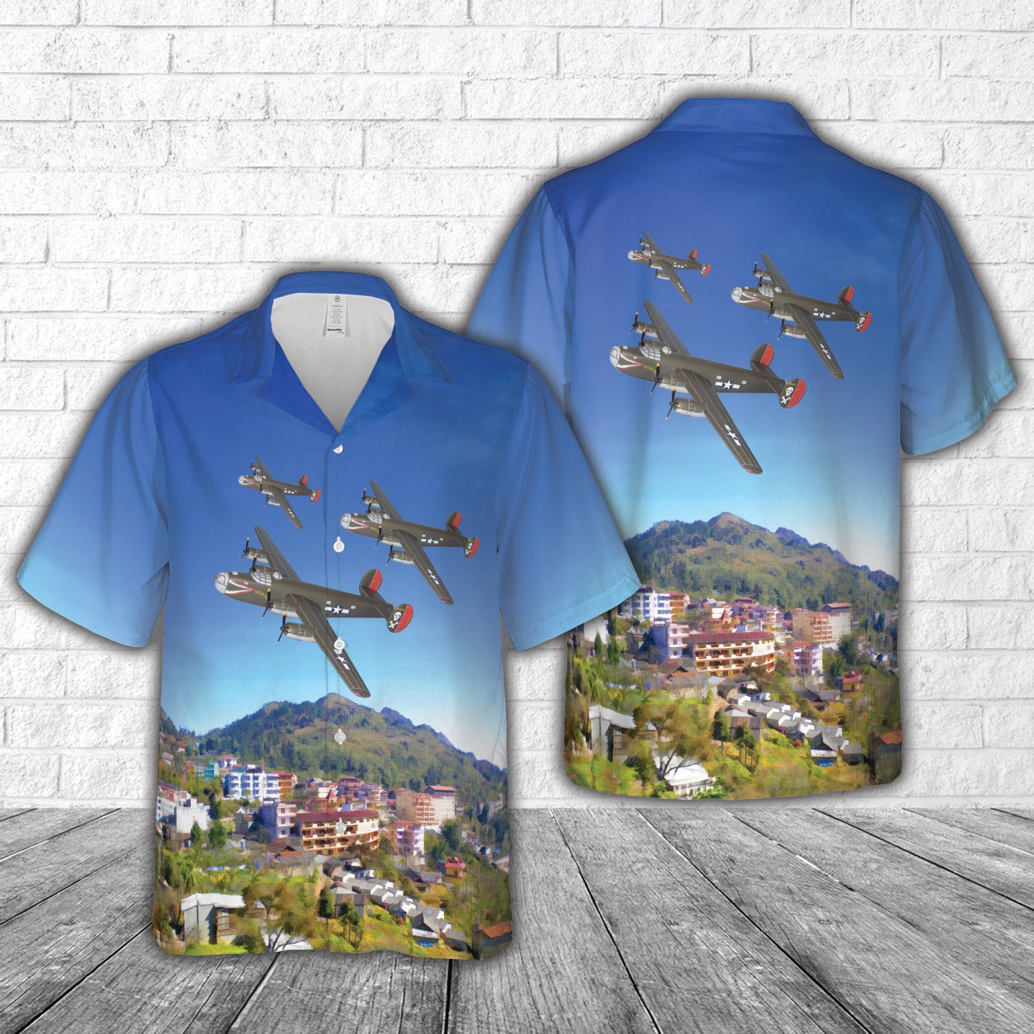 B-24 liberator Mobby Dick Hawaiian Shirt