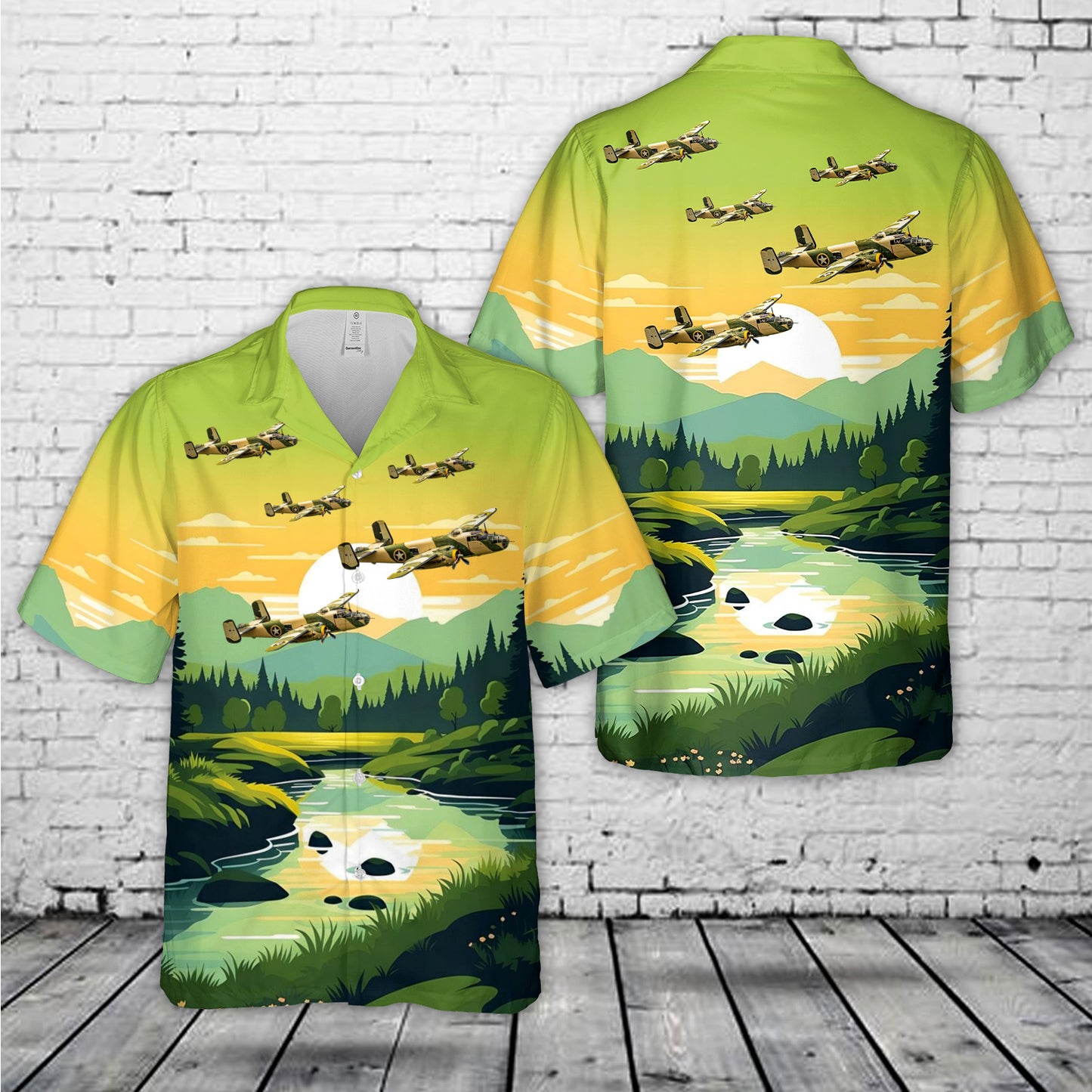 B-25 Mitchell "KILLER BEE" Plane Hawaiian Shirt
