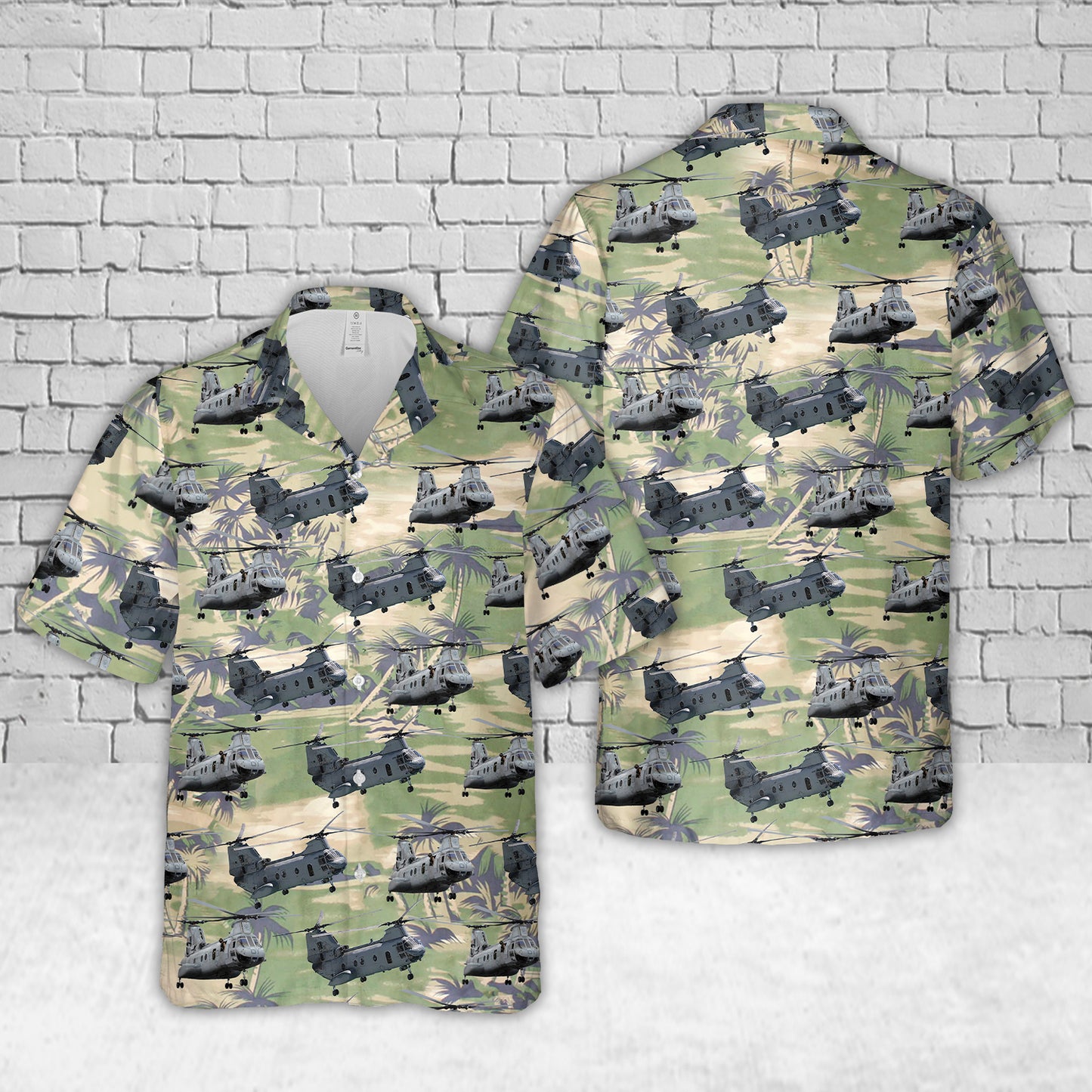 Boeing Vertol CH-46 Sea Knight Hawaiian Shirt