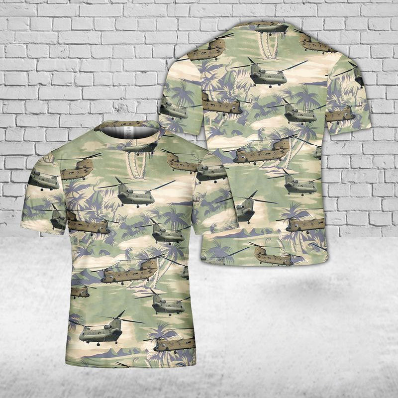 US Army Boeing CH-47 Chinook 3D T-Shirt