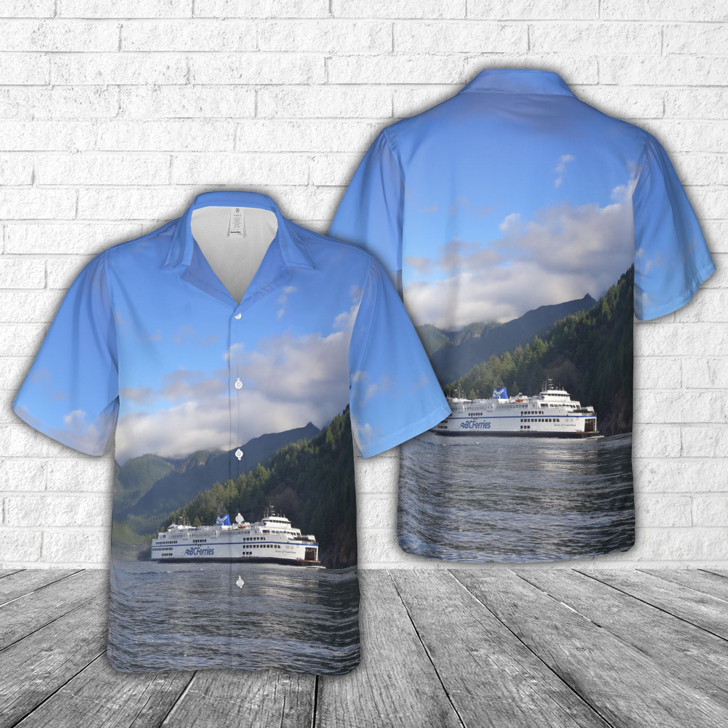 BC Ferries Queen of Coquitlam Hawaiian Shirt