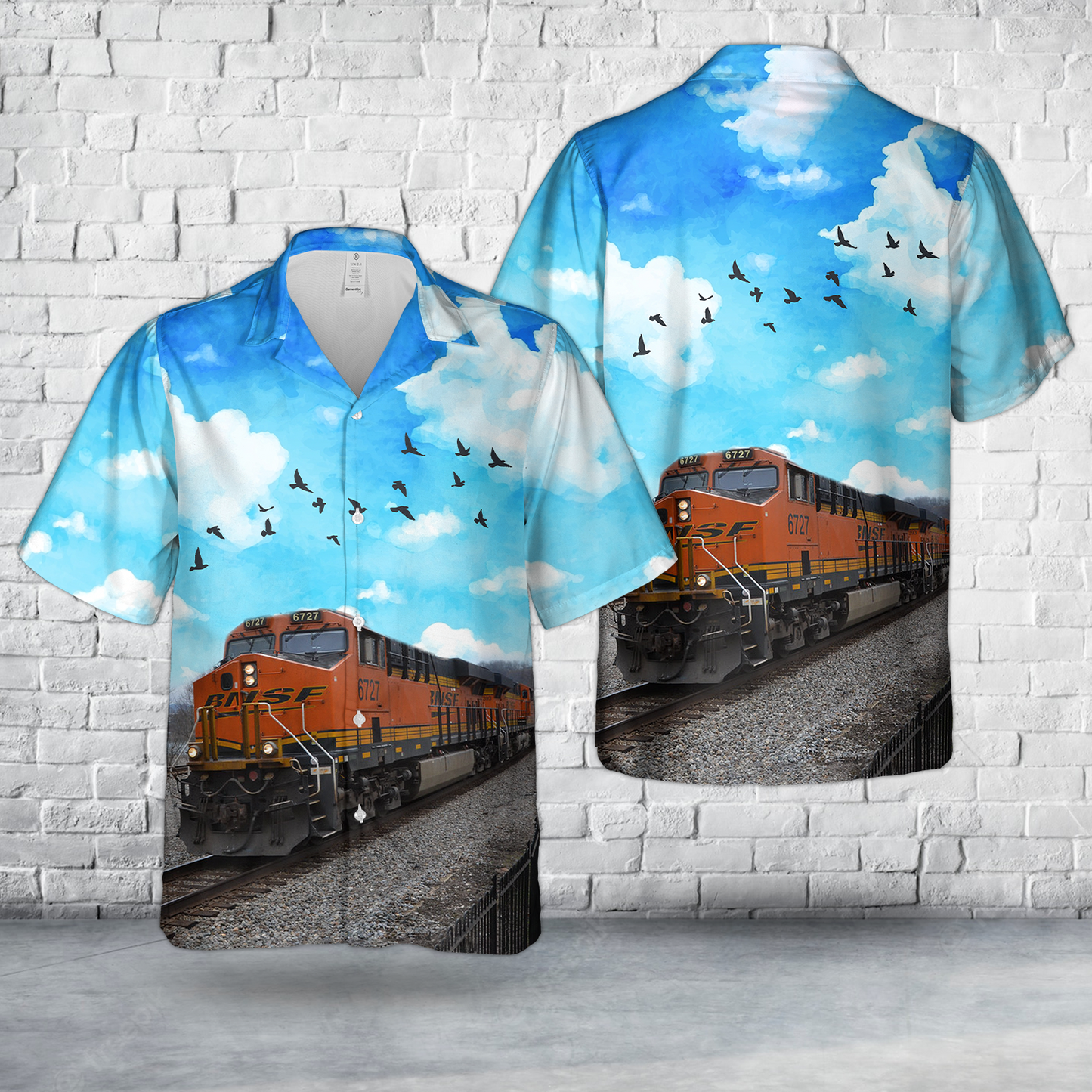 BNSF 6727 GE ES44C4 Hawaiian Shirt