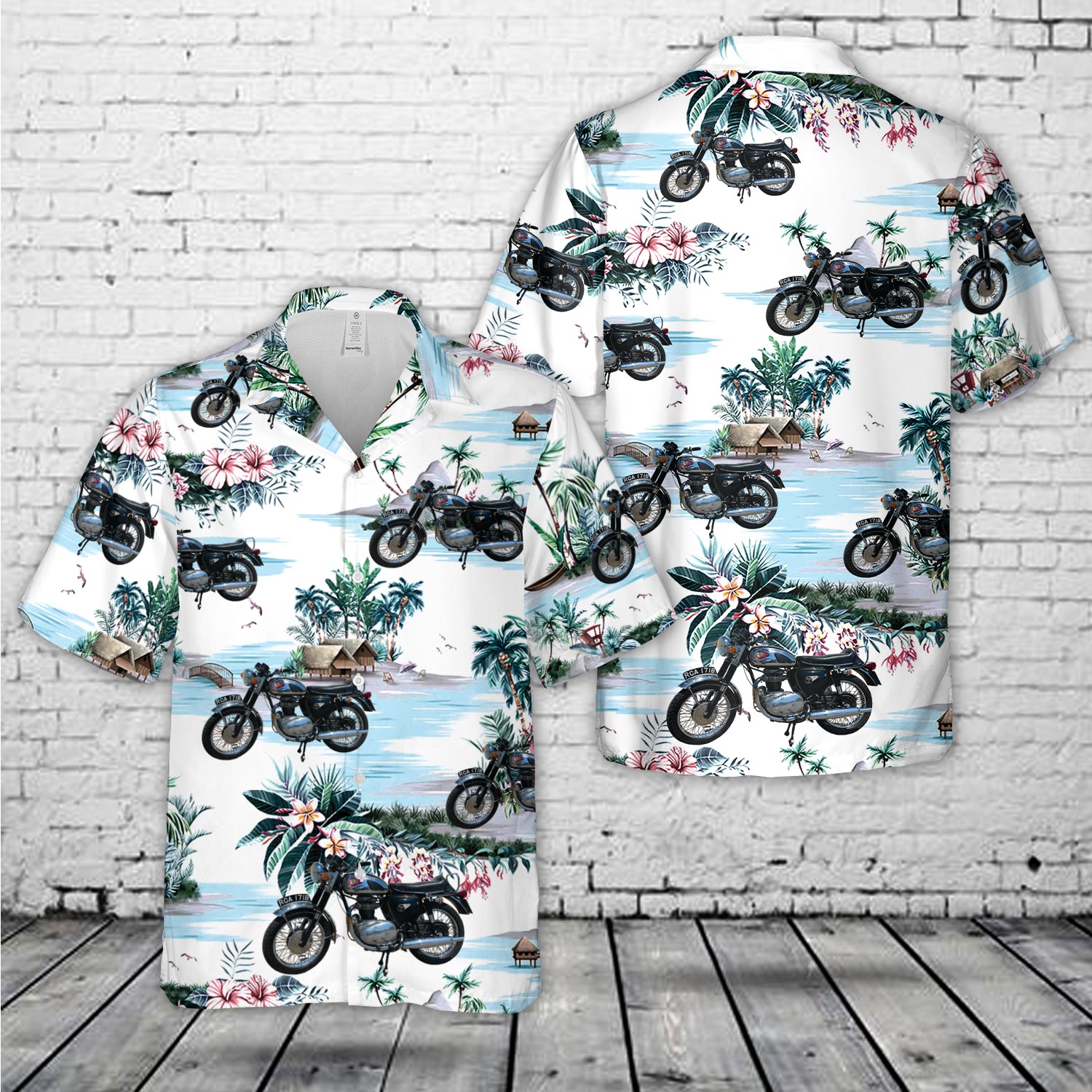 BSA A65 Thunderbolt 650cc 1964 Hawaiian Shirt