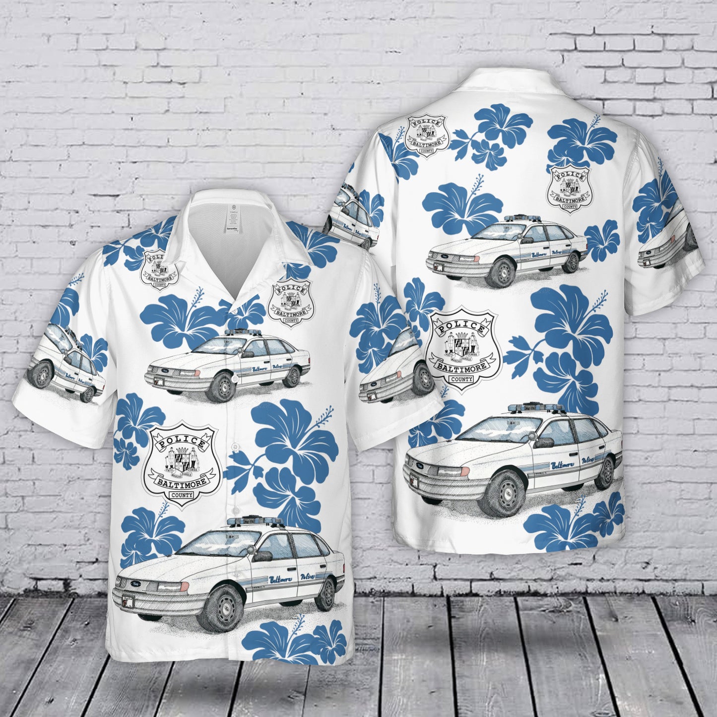Baltimore County Police Department Hawaiian Shirt